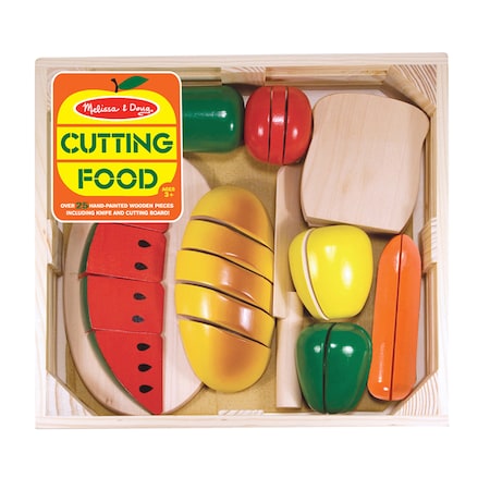 Melissa & Doug Cutting Wooden Play Food, 27 Pieces 487